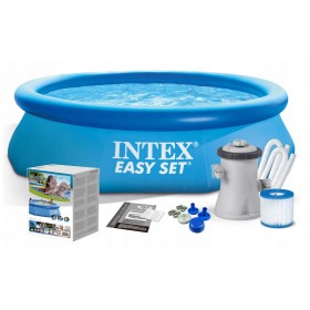 Бассейн надувной INTEX 28112 Easy Set Pool, круглый 244 х 76 см., с насосом картриджной фильтрации, 28112, 4 888 руб.,  28112 Easy Set Pool, Intex, Бассейны надувные