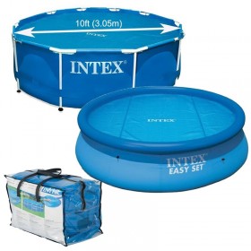 Покрывало (тент) обогревающее INTEX 29021/59952 SOLAR POOL COVER, для круглых бассейнов диаметром 305 см., 29021/59952, 1 219 руб., 29021/59952 SOLAR POOL COVER, Intex, Аксессуары для бассейнов