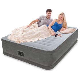 Кровать надувная двуспальная INTEX 64414 Comfort-Plush Elevated Airbed, 152х203х46 см., 64414, 5 950 руб., 64414 Comfort-Plush, Intex, Надувные кровати, диваны