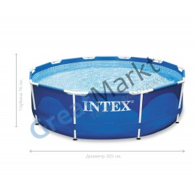 Бассейн каркасный, сборный INTEX 28200/56997 Metal Frame Pool, круглый 305 х 76 см. - без дополнительного оборудования.